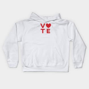 VOTE LOVE Kids Hoodie